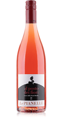 Le Pianelle Wein al posto dei fiori rose